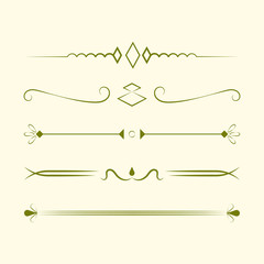Wall Mural - Ornaments collection vector design concept