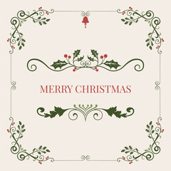 Poster - Merry Christmas badge design vector