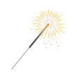 colorful party sparkler isolated on white background vector illustration EPS10