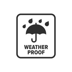 weather proof symbol - vector