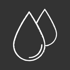 Sticker - Water drops chalk icon