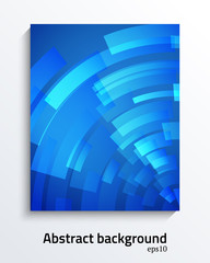 Poster - Bright blue smooth abstract background. Vector illustration.