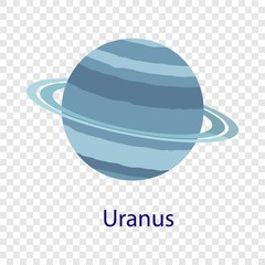 Wall Mural - uranus planet icon. flat illustration of uranus planet vector icon