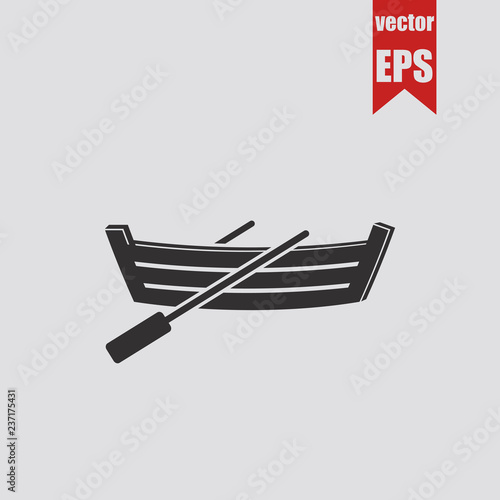 Cuadros en Lienzo Dinghy icon.Vector illustration.