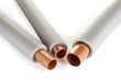 © OttoPles - Insulation for heating pipes on a white background