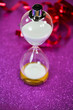 Hourglass, symbolic, time is running out, New Year's Eve
