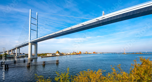 Stampa su Tela  Stralsund Ruegenbruecke