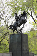 Statue Of A Horse In Central Park New York