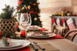 © Pixel-Shot - Beautiful table setting for Christmas dinner