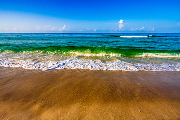 Clouds on the beach