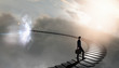 © sutadimages - Success concept. businessman walking up stairs.Concept of success and achieving your goal.