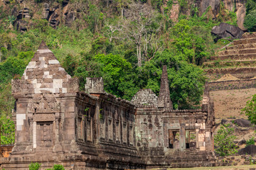 Wall Mural - Vat Pou ruins Champasak Laos