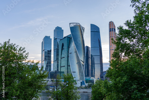 Plakat Dzielnica biznesowa w Moskwie - Moskwa Międzynarodowe Centrum Biznesowe &quot;Miasto Moskwa&quot;, Rosja