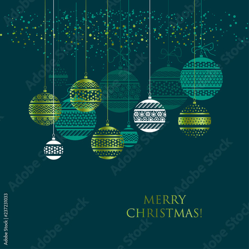 Merry Christmas color greet...