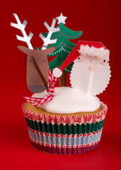 Sticker - Christmas cupcakes