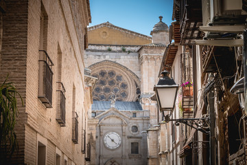 Wall Mural - architectural detail of St Mary s Cathedral of Toledo in spain