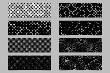 Wall Mural - abstract circle pattern banner background set - modern vector template designs