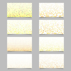 Wall Mural - abstract circle pattern mosaic card background template set - vector graphic design