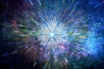 Canvas Print - abstract artistic multicolored digital smooth wormhole artwork background