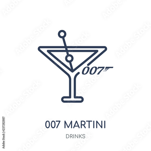 007 Martini icon Wallpaper Mural