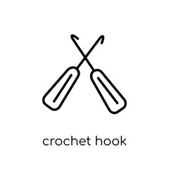 Wall Mural - crochet hook icon from Sew collection.