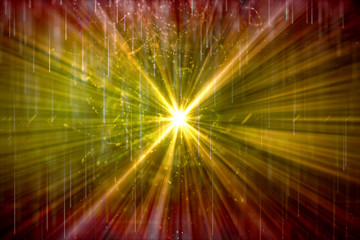 Canvas Print - abstract artistic digital energy explodes smoothly into an artwork colorful background
