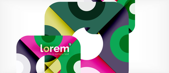 Abstract round elements composition background, organic design