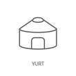 Yurt icon. Trendy Yurt logo concept on white background from sauna collection