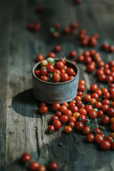 Wall Mural - Fresh organic red cherry tomatoes