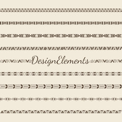 Divider line design elements vector collection