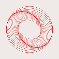 Abstract circular geometric element vector