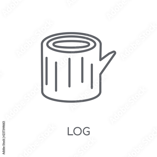 Log Linear Icon Modern Outline Log Logo Concept On White Background From Winter Collection Buy This Stock Vector And Explore Similar Vectors At Adobe Stock Adobe Stock
