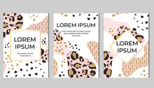 Set Of Creative Modern Trendy Design Cards Templates