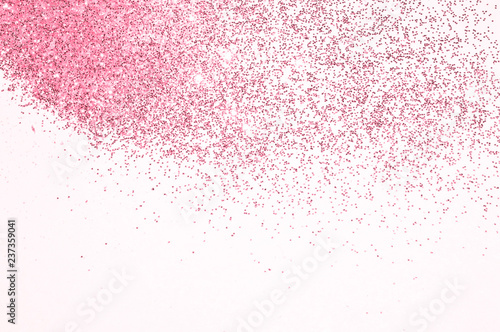 Pink Glitter On Light Gray Background Buy This Stock Photo And