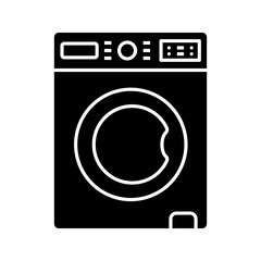 Sticker - Washing machine glyph icon