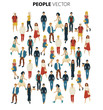 © lolya1988 - People crowd. Cartoon style illustration of young men and woman