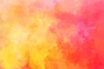 Wall Mural - Orange watercolor background