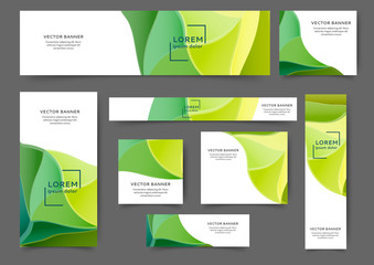 Wall Mural - Web banner waves