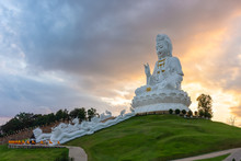 Big Guan Yin Statue In Thailand, Wat Huai Pla Kung, Chiang Rai