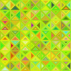 Wall Mural - Lime color abstract triangle pattern mosaic background