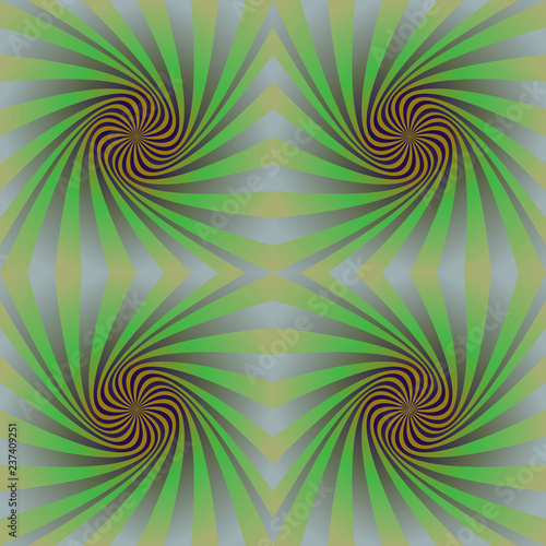 Fotografie, Obraz Seamless colorful psychedelic spiral pattern background design