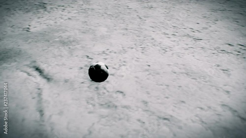 Cuadros en Lienzo Two astronauts play football on the moon
