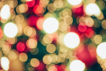 Christmas background. Christmas ball blurry background lighting bokeh. 