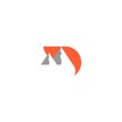 letter d mountain logo vector, modern letter d mountain logo design and easy to remember