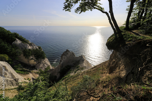 Fotografía traumhafter Blick auf die Kreide Felsen Møns Klint
