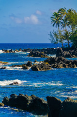 Wall Mural - Spectacular ocean view on the Road to Hana, Maui, Hawaii, USA