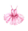 Pink ballet dress. Watercolor illustration isolated on white background.