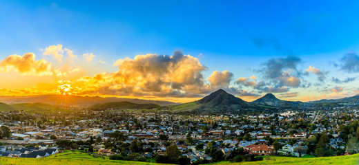 Poster - Panorama from Terrace Hill, San Luis Obispo, CA