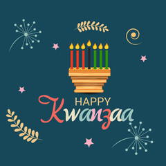 Wall Mural - Happy Kwanzaa.