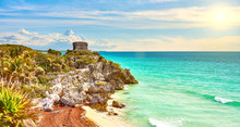 Ruins Of Tulum / Caribbean Coast Of Mexico - Quintana Roo - Cancun - Riviera Maya